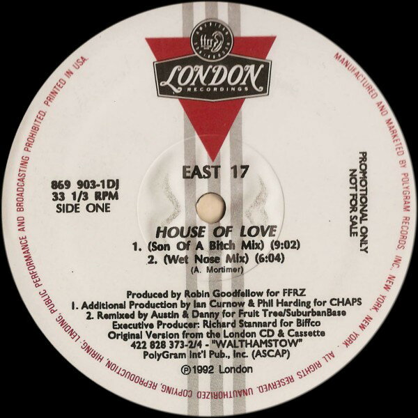 ・アーティスト East 17 ・タイトル House Of Love ・レーベル・型番 London Records 8699031DJ,8699031 ・フォーマット 12インチレコード ・コンディション(盤) 良い (VG+) ・コンディション(ジャケット) 良い (VG+) ・コンディション(帯) オビなし ・特記事項 【盤に浅い跡】 サンプル画像です。実際の商品の画像ではありません 商品写真はバーコード/カタログ番号に対応したサンプル画像ですので、お送りする商品の画像ではありません。帯やライナーなどの付属品は、特記事項に記載されている場合のみ含まれます。プロモやカラーレコードなどの仕様についても、該当する場合のみ特記事項に記載しています。 【ご購入前に必ずご確認ください】 ・本店サイト(www.recordcity.jp)とは価格、送料が違います ・本店サイト、その他支店のオーダーとは同梱発送できません ・注文確定後に別の注文を頂いた場合、注文同士の同梱は致しかねます。 ・別倉庫から発送しているため、店頭受け渡しは対応しておりません ・一部商品は他の通販サイトでも販売しているため、ご注文のタイミングによっては商品のご用意ができない場合がございます。 ・土日祝日はお休みです 金曜・祝前日9時以降のご連絡またはご入金は、返答または発送が週明け・祝日明けに順次対応となります。 ・ご購入後のキャンセル不可 ご購入後のキャンセルはいかなる理由においてもお受けできません。ご了承の上、ご購入くださいませ。 ・日本郵便(ゆうパック/ゆうメール)によるお届けになります。 ・中古品であることをご理解ください 当ストアでは中古商品を主に販売しております。中古品であることをご理解の上ご購入ください。また、一部商品はRecordCityオンラインストアで試聴可能です。 ・返品について お客様のご都合による返品は一切承っておりません。 表記の内容と実際の商品に相違がある場合、また針飛び等で返品・返金をご希望される場合は、商品の到着後1週間以内にご連絡ください。商品の返送をこちらで確認後、キャンセル・返金を行います。 コンディションVG以下の商品は返品できません。プレイに影響のない表面のこすれ傷、プレス起因のノイズ盤は返品の対象外です。 【コンディション表記】 ・ほぼ新品(M-)(Like New) 完全な新品。未使用。当店ではほぼ使用しません ・非常に良い(EX)(Excellent) 中古盤として美品な状態。わずかな経年を感じるものの傷みを感じさせない、当店基準で最高の状態 ・良い(VG+)(Very Good Plus) 丁寧に扱われた中古品で、軽い使用感がみられる。 ・可(VG)(Acceptable) 使い込まれた中古品で、「良い」よりもさらに使用感がみられる。 ・悪い(VG-)(Bad) 状態が悪いアイテム。使用の保障はなく、再生不可、針飛び、目立つノイズがあるかもしれない。状態によるクレーム不可。返品不可。 ・非常に悪い(G)(Very Bad) 「悪い」よりさらに状態が悪いアイテム。使用の保障はなく、再生不可、針飛び、目立つノイズがあるかもしれない。状態によるクレーム不可。返品不可。 ・ジャンク(Fair)(Junk/Fair) 割れている、反っている、水ダメージがある、カビ、ジャケットが分離している、ひどい書き込み、ひどい擦れなど最低の状態。使用の保障はなく、再生不可、針飛び、目立つノイズがあるかもしれない。状態によるクレーム不可。返品不可。 ・ジャンク(Poor)(Junk/Poor) 割れている、反っている、水ダメージがある、カビ、ジャケットが分離している、ひどい書き込み、ひどい擦れなど最低の状態。使用の保障はなく、再生不可、針飛び、目立つノイズがあるかもしれない。状態によるクレーム不可。返品不可。