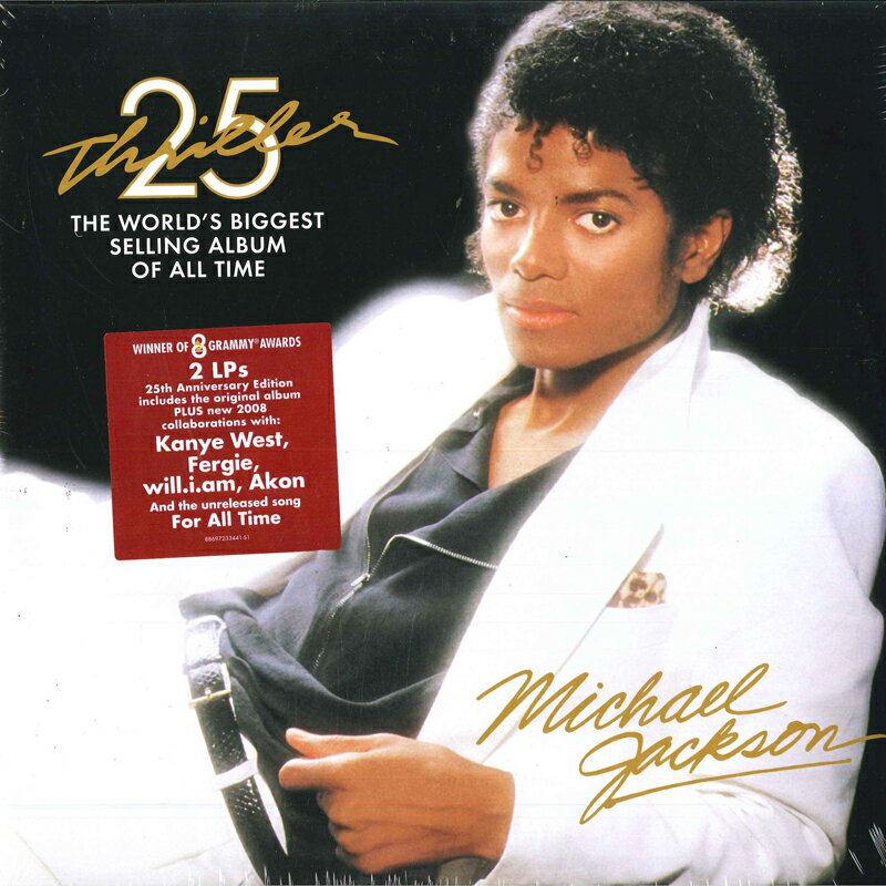 ・アーティスト Michael Jackson ・タイトル Thriller 25 ・レーベル・型番 Epic 88697233441 ・フォーマット LPレコード ・コンディション(盤) 新品 (M) ・コンディション(ジャケット) 新品 (M) ・コンディション(帯) オビなし ・特記事項 【未開封】 【ハイプステッカー】 サンプル画像です。実際の商品の画像ではありません 商品写真はバーコード/カタログ番号に対応したサンプル画像ですので、お送りする商品の画像ではありません。帯やライナーなどの付属品は、特記事項に記載されている場合のみ含まれます。プロモやカラーレコードなどの仕様についても、該当する場合のみ特記事項に記載しています。 【ご購入前に必ずご確認ください】 ・本店サイト(www.recordcity.jp)とは価格、送料が違います ・本店サイト、その他支店のオーダーとは同梱発送できません ・注文確定後に別の注文を頂いた場合、注文同士の同梱は致しかねます。 ・別倉庫から発送しているため、店頭受け渡しは対応しておりません ・一部商品は他の通販サイトでも販売しているため、ご注文のタイミングによっては商品のご用意ができない場合がございます。 ・土日祝日はお休みです 金曜・祝前日9時以降のご連絡またはご入金は、返答または発送が週明け・祝日明けに順次対応となります。 ・ご購入後のキャンセル不可 ご購入後のキャンセルはいかなる理由においてもお受けできません。ご了承の上、ご購入くださいませ。 ・日本郵便(ゆうパック/ゆうメール)によるお届けになります。 ・中古品であることをご理解ください 当ストアでは中古商品を主に販売しております。中古品であることをご理解の上ご購入ください。また、一部商品はRecordCityオンラインストアで試聴可能です。 ・返品について お客様のご都合による返品は一切承っておりません。 表記の内容と実際の商品に相違がある場合、また針飛び等で返品・返金をご希望される場合は、商品の到着後1週間以内にご連絡ください。商品の返送をこちらで確認後、キャンセル・返金を行います。 コンディションVG以下の商品は返品できません。プレイに影響のない表面のこすれ傷、プレス起因のノイズ盤は返品の対象外です。 【コンディション表記】 ・ほぼ新品(M-)(Like New) 完全な新品。未使用。当店ではほぼ使用しません ・非常に良い(EX)(Excellent) 中古盤として美品な状態。わずかな経年を感じるものの傷みを感じさせない、当店基準で最高の状態 ・良い(VG+)(Very Good Plus) 丁寧に扱われた中古品で、軽い使用感がみられる。 ・可(VG)(Acceptable) 使い込まれた中古品で、「良い」よりもさらに使用感がみられる。 ・悪い(VG-)(Bad) 状態が悪いアイテム。使用の保障はなく、再生不可、針飛び、目立つノイズがあるかもしれない。状態によるクレーム不可。返品不可。 ・非常に悪い(G)(Very Bad) 「悪い」よりさらに状態が悪いアイテム。使用の保障はなく、再生不可、針飛び、目立つノイズがあるかもしれない。状態によるクレーム不可。返品不可。 ・ジャンク(Fair)(Junk/Fair) 割れている、反っている、水ダメージがある、カビ、ジャケットが分離している、ひどい書き込み、ひどい擦れなど最低の状態。使用の保障はなく、再生不可、針飛び、目立つノイズがあるかもしれない。状態によるクレーム不可。返品不可。 ・ジャンク(Poor)(Junk/Poor) 割れている、反っている、水ダメージがある、カビ、ジャケットが分離している、ひどい書き込み、ひどい擦れなど最低の状態。使用の保障はなく、再生不可、針飛び、目立つノイズがあるかもしれない。状態によるクレーム不可。返品不可。