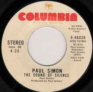 【中古】米7” Paul Simon The Sound Of Silence 446038 Columbia /00080 【中古】米7” Paul Simon The Sound Of Silence 446038 Columbia /00080