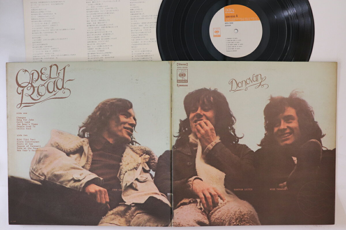 【中古】LP Donovan Open Road SONX60160 CBS SONY /00400