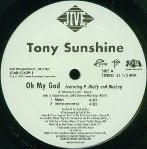【中古】米12” Tony Sunshine, P. Diddy & Dirt Oh My God JDAB626391 JIVE /00260 【中古】米12” Tony Sunshine, P. Diddy & Dirt Oh My God JDAB626391 JIVE /00260