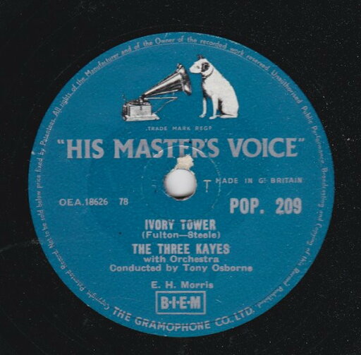 【中古】英78RPM/SP Kaye Sisters Ivory Tower / Mister Cuckoo POP209 His Masters Voice /00500 【中古】英78RPM/SP Kaye Sisters Ivory Tower / Mister Cuckoo POP209 His Masters Voice /00500