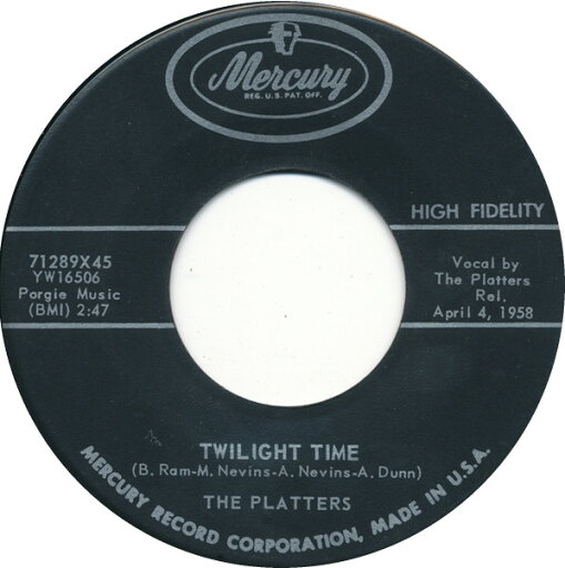 【中古】米7” Platters Twilight Time 71289X45 Mercury /00080 【中古】米7” Platters Twilight Time 71289X45 Mercury /00080