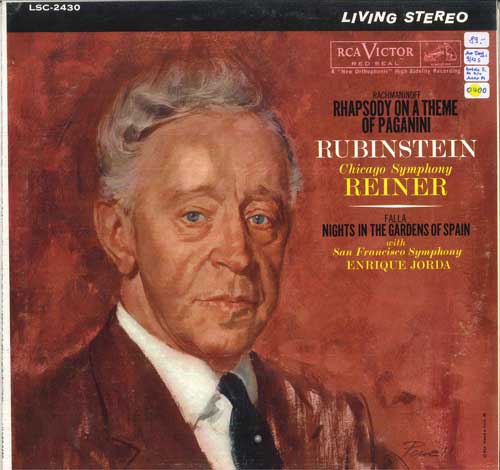 【中古】米LP Rachmaninoff / Falla / Rubinst Rhapsody On A Theme Of Paganini / Nights In The Gar LSC2430 RCA /00260