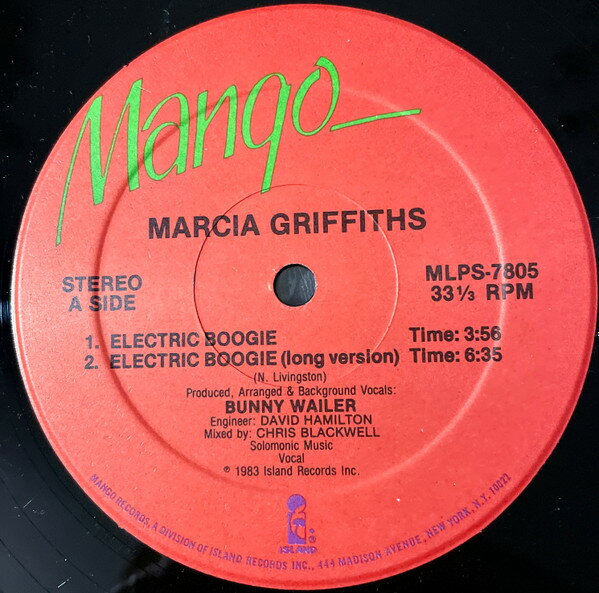 【中古】米12” Marcia Griffiths Electric Boogie MLPS7805 Mango /00250
