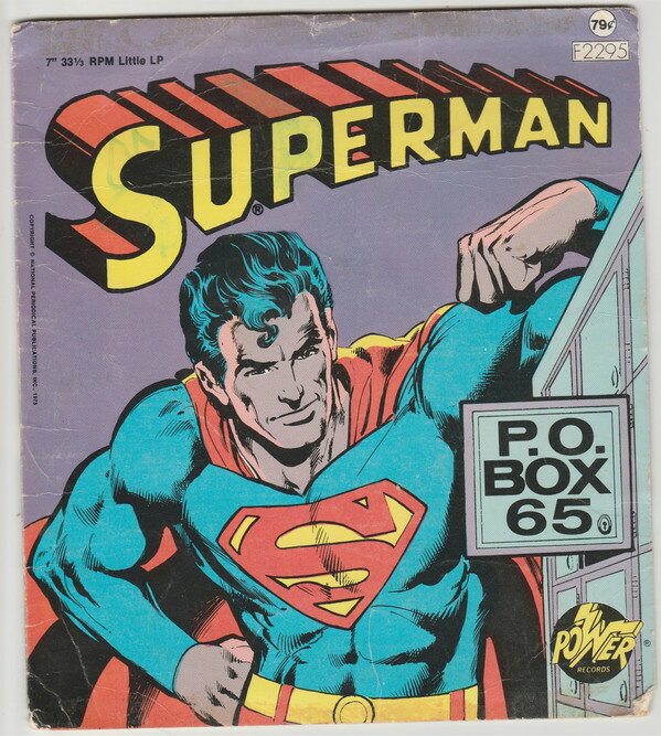 【中古】米7” Unknown Artist Superman: P.O. Box 65 2295 Power Records (4) /00080