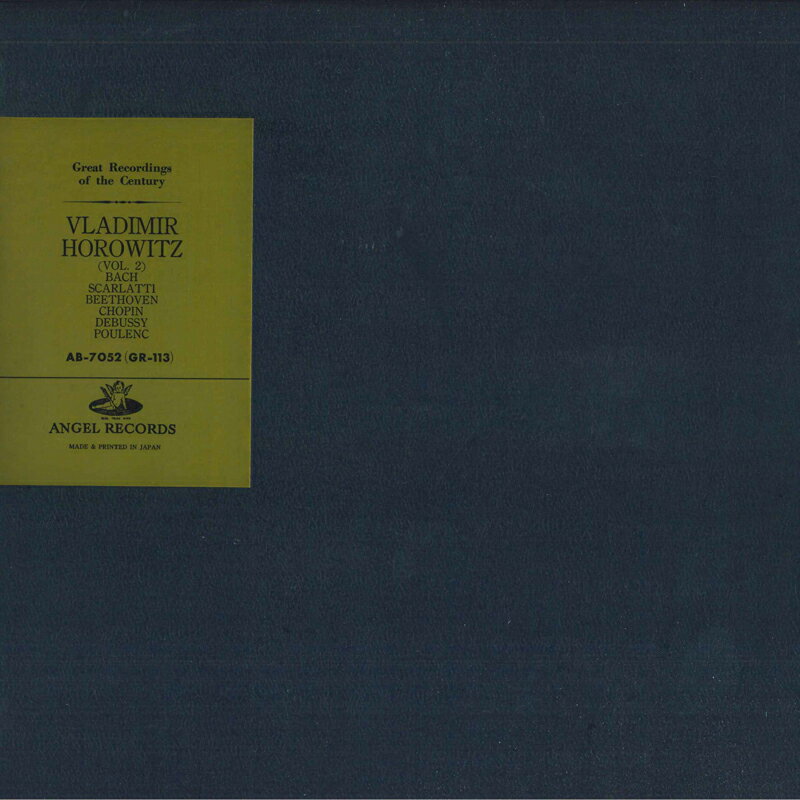【中古】LP Vladimir Horowitz Piano Recital Vol. 2 AB7052 ANGEL /00260