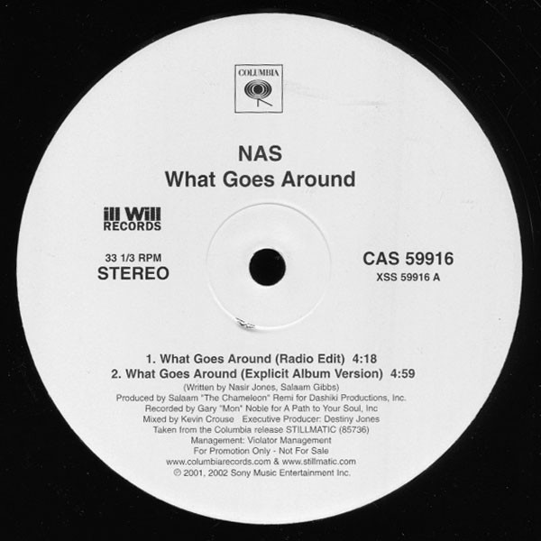 ・アーティスト Nas ・タイトル What Goes Around (Poison) ・レーベル・型番 Columbia CAS59916PROMO ・フォーマット 12インチレコード ・コンディション(盤) 良い (VG+) ・コンディション(ジャケット) 良い (VG+) ・コンディション(帯) オビなし ・特記事項 【プロモ盤】 サンプル画像です。実際の商品の画像ではありません 商品写真はバーコード/カタログ番号に対応したサンプル画像ですので、お送りする商品の画像ではありません。帯やライナーなどの付属品は、特記事項に記載されている場合のみ含まれます。プロモやカラーレコードなどの仕様についても、該当する場合のみ特記事項に記載しています。 【ご購入前に必ずご確認ください】 ・本店サイト(www.recordcity.jp)とは価格、送料が違います ・本店サイト、その他支店のオーダーとは同梱発送できません ・注文確定後に別の注文を頂いた場合、注文同士の同梱は致しかねます。 ・別倉庫から発送しているため、店頭受け渡しは対応しておりません ・一部商品は他の通販サイトでも販売しているため、ご注文のタイミングによっては商品のご用意ができない場合がございます。 ・土日祝日はお休みです 金曜・祝前日9時以降のご連絡またはご入金は、返答または発送が週明け・祝日明けに順次対応となります。 ・ご購入後のキャンセル不可 ご購入後のキャンセルはいかなる理由においてもお受けできません。ご了承の上、ご購入くださいませ。 ・日本郵便(ゆうパック/ゆうメール)によるお届けになります。 ・中古品であることをご理解ください 当ストアでは中古商品を主に販売しております。中古品であることをご理解の上ご購入ください。また、一部商品はRecordCityオンラインストアで試聴可能です。 ・返品について お客様のご都合による返品は一切承っておりません。 表記の内容と実際の商品に相違がある場合、また針飛び等で返品・返金をご希望される場合は、商品の到着後1週間以内にご連絡ください。商品の返送をこちらで確認後、キャンセル・返金を行います。 コンディションVG以下の商品は返品できません。プレイに影響のない表面のこすれ傷、プレス起因のノイズ盤は返品の対象外です。 【コンディション表記】 ・ほぼ新品(M-)(Like New) 完全な新品。未使用。当店ではほぼ使用しません ・非常に良い(EX)(Excellent) 中古盤として美品な状態。わずかな経年を感じるものの傷みを感じさせない、当店基準で最高の状態 ・良い(VG+)(Very Good Plus) 丁寧に扱われた中古品で、軽い使用感がみられる。 ・可(VG)(Acceptable) 使い込まれた中古品で、「良い」よりもさらに使用感がみられる。 ・悪い(VG-)(Bad) 状態が悪いアイテム。使用の保障はなく、再生不可、針飛び、目立つノイズがあるかもしれない。状態によるクレーム不可。返品不可。 ・非常に悪い(G)(Very Bad) 「悪い」よりさらに状態が悪いアイテム。使用の保障はなく、再生不可、針飛び、目立つノイズがあるかもしれない。状態によるクレーム不可。返品不可。 ・ジャンク(Fair)(Junk/Fair) 割れている、反っている、水ダメージがある、カビ、ジャケットが分離している、ひどい書き込み、ひどい擦れなど最低の状態。使用の保障はなく、再生不可、針飛び、目立つノイズがあるかもしれない。状態によるクレーム不可。返品不可。 ・ジャンク(Poor)(Junk/Poor) 割れている、反っている、水ダメージがある、カビ、ジャケットが分離している、ひどい書き込み、ひどい擦れなど最低の状態。使用の保障はなく、再生不可、針飛び、目立つノイズがあるかもしれない。状態によるクレーム不可。返品不可。