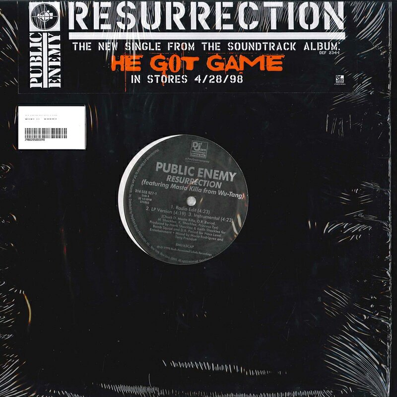 ・アーティスト Public Enemy ・タイトル Resurrection / He Got Game ・レーベル・型番 DEF JAM 3145689271 ・フォーマット 12インチレコード ・コンディション(盤) 良い (VG+) ・コンディション(ジャケット) 良い (VG+) ・コンディション(帯) オビなし ・特記事項 サンプル画像です。実際の商品の画像ではありません 商品写真はバーコード/カタログ番号に対応したサンプル画像ですので、お送りする商品の画像ではありません。帯やライナーなどの付属品は、特記事項に記載されている場合のみ含まれます。プロモやカラーレコードなどの仕様についても、該当する場合のみ特記事項に記載しています。 【ご購入前に必ずご確認ください】 ・本店サイト(www.recordcity.jp)とは価格、送料が違います ・本店サイト、その他支店のオーダーとは同梱発送できません ・注文確定後に別の注文を頂いた場合、注文同士の同梱は致しかねます。 ・別倉庫から発送しているため、店頭受け渡しは対応しておりません ・一部商品は他の通販サイトでも販売しているため、ご注文のタイミングによっては商品のご用意ができない場合がございます。 ・土日祝日はお休みです 金曜・祝前日9時以降のご連絡またはご入金は、返答または発送が週明け・祝日明けに順次対応となります。 ・ご購入後のキャンセル不可 ご購入後のキャンセルはいかなる理由においてもお受けできません。ご了承の上、ご購入くださいませ。 ・日本郵便(ゆうパック/ゆうメール)によるお届けになります。 ・中古品であることをご理解ください 当ストアでは中古商品を主に販売しております。中古品であることをご理解の上ご購入ください。また、一部商品はRecordCityオンラインストアで試聴可能です。 ・返品について お客様のご都合による返品は一切承っておりません。 表記の内容と実際の商品に相違がある場合、また針飛び等で返品・返金をご希望される場合は、商品の到着後1週間以内にご連絡ください。商品の返送をこちらで確認後、キャンセル・返金を行います。 コンディションVG以下の商品は返品できません。プレイに影響のない表面のこすれ傷、プレス起因のノイズ盤は返品の対象外です。 【コンディション表記】 ・ほぼ新品(M-)(Like New) 完全な新品。未使用。当店ではほぼ使用しません ・非常に良い(EX)(Excellent) 中古盤として美品な状態。わずかな経年を感じるものの傷みを感じさせない、当店基準で最高の状態 ・良い(VG+)(Very Good Plus) 丁寧に扱われた中古品で、軽い使用感がみられる。 ・可(VG)(Acceptable) 使い込まれた中古品で、「良い」よりもさらに使用感がみられる。 ・悪い(VG-)(Bad) 状態が悪いアイテム。使用の保障はなく、再生不可、針飛び、目立つノイズがあるかもしれない。状態によるクレーム不可。返品不可。 ・非常に悪い(G)(Very Bad) 「悪い」よりさらに状態が悪いアイテム。使用の保障はなく、再生不可、針飛び、目立つノイズがあるかもしれない。状態によるクレーム不可。返品不可。 ・ジャンク(Fair)(Junk/Fair) 割れている、反っている、水ダメージがある、カビ、ジャケットが分離している、ひどい書き込み、ひどい擦れなど最低の状態。使用の保障はなく、再生不可、針飛び、目立つノイズがあるかもしれない。状態によるクレーム不可。返品不可。 ・ジャンク(Poor)(Junk/Poor) 割れている、反っている、水ダメージがある、カビ、ジャケットが分離している、ひどい書き込み、ひどい擦れなど最低の状態。使用の保障はなく、再生不可、針飛び、目立つノイズがあるかもしれない。状態によるクレーム不可。返品不可。