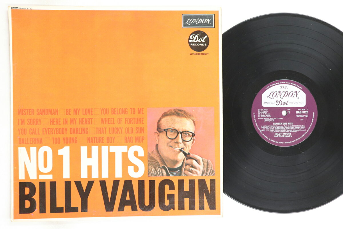 【中古】英LP Billy Vaughn No 1 Hits Billy Vaughn HAD8122 LONDON /00260