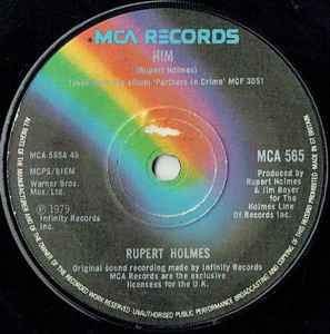 【中古】英7” Rupert Holmes Him MCA565 MCA Records /00080 【中古】英7” Rupert Holmes Him MCA565 MCA Records /00080
