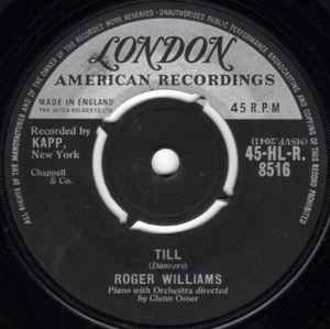 【中古】英7” Roger Williams (2) Till HLR8516 London Records /00080