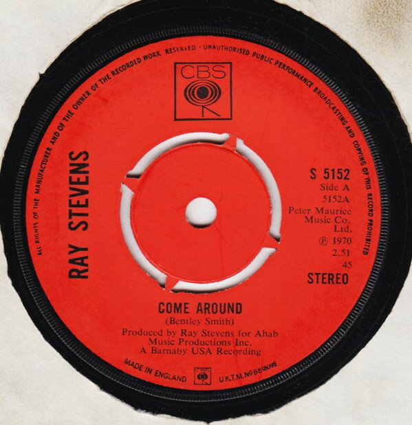 【中古】英7” Ray Stevens Come Around S5152 CBS /00080