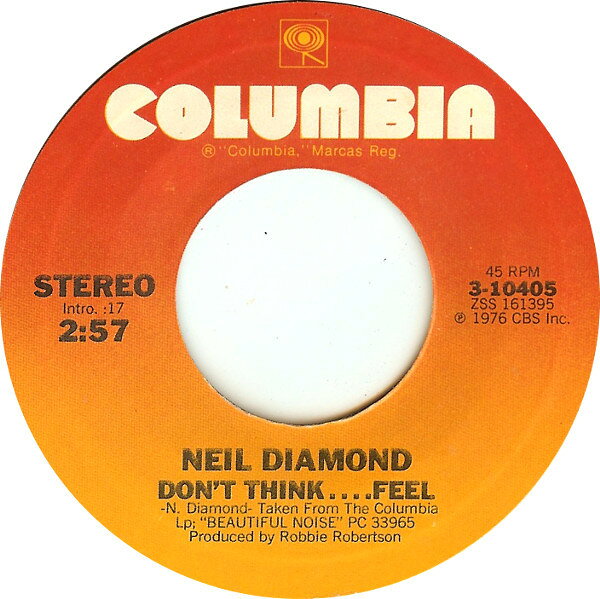 ・アーティスト Neil Diamond ・タイトル Don't Think....Feel ・レーベル・型番 Columbia 310405 ・フォーマット 7インチレコード ・コンディション(盤) 良い (VG+) ・コンディション(ジャケット) プレインカバー（元ジャケット／カバー無し） ・コンディション(帯) オビなし ・特記事項 【盤に薄い跡】 サンプル画像です。実際の商品の画像ではありません 商品写真はバーコード/カタログ番号に対応したサンプル画像ですので、お送りする商品の画像ではありません。帯やライナーなどの付属品は、特記事項に記載されている場合のみ含まれます。プロモやカラーレコードなどの仕様についても、該当する場合のみ特記事項に記載しています。 【ご購入前に必ずご確認ください】 ・本店サイト(www.recordcity.jp)とは価格、送料が違います ・本店サイト、その他支店のオーダーとは同梱発送できません ・注文確定後に別の注文を頂いた場合、注文同士の同梱は致しかねます。 ・別倉庫から発送しているため、店頭受け渡しは対応しておりません ・一部商品は他の通販サイトでも販売しているため、ご注文のタイミングによっては商品のご用意ができない場合がございます。 ・土日祝日はお休みです 金曜・祝前日9時以降のご連絡またはご入金は、返答または発送が週明け・祝日明けに順次対応となります。 ・ご購入後のキャンセル不可 ご購入後のキャンセルはいかなる理由においてもお受けできません。ご了承の上、ご購入くださいませ。 ・日本郵便(ゆうパック/ゆうメール)によるお届けになります。 ・中古品であることをご理解ください 当ストアでは中古商品を主に販売しております。中古品であることをご理解の上ご購入ください。また、一部商品はRecordCityオンラインストアで試聴可能です。 ・返品について お客様のご都合による返品は一切承っておりません。 表記の内容と実際の商品に相違がある場合、また針飛び等で返品・返金をご希望される場合は、商品の到着後1週間以内にご連絡ください。商品の返送をこちらで確認後、キャンセル・返金を行います。 コンディションVG以下の商品は返品できません。プレイに影響のない表面のこすれ傷、プレス起因のノイズ盤は返品の対象外です。 【コンディション表記】 ・ほぼ新品(M-)(Like New) 完全な新品。未使用。当店ではほぼ使用しません ・非常に良い(EX)(Excellent) 中古盤として美品な状態。わずかな経年を感じるものの傷みを感じさせない、当店基準で最高の状態 ・良い(VG+)(Very Good Plus) 丁寧に扱われた中古品で、軽い使用感がみられる。 ・可(VG)(Acceptable) 使い込まれた中古品で、「良い」よりもさらに使用感がみられる。 ・悪い(VG-)(Bad) 状態が悪いアイテム。使用の保障はなく、再生不可、針飛び、目立つノイズがあるかもしれない。状態によるクレーム不可。返品不可。 ・非常に悪い(G)(Very Bad) 「悪い」よりさらに状態が悪いアイテム。使用の保障はなく、再生不可、針飛び、目立つノイズがあるかもしれない。状態によるクレーム不可。返品不可。 ・ジャンク(Fair)(Junk/Fair) 割れている、反っている、水ダメージがある、カビ、ジャケットが分離している、ひどい書き込み、ひどい擦れなど最低の状態。使用の保障はなく、再生不可、針飛び、目立つノイズがあるかもしれない。状態によるクレーム不可。返品不可。 ・ジャンク(Poor)(Junk/Poor) 割れている、反っている、水ダメージがある、カビ、ジャケットが分離している、ひどい書き込み、ひどい擦れなど最低の状態。使用の保障はなく、再生不可、針飛び、目立つノイズがあるかもしれない。状態によるクレーム不可。返品不可。