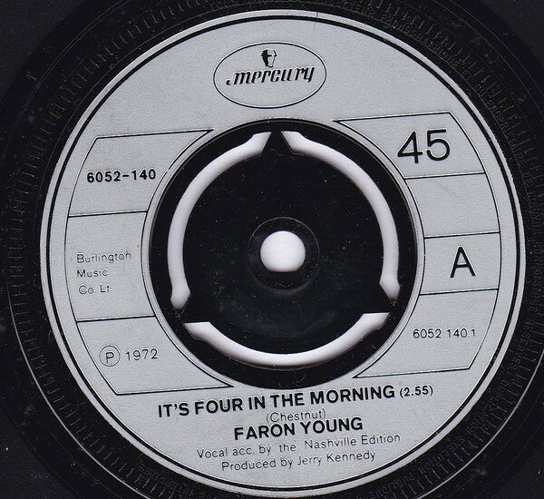 【中古】7” Faron Young Its Four In The Morning 6052140 Mercury /00080