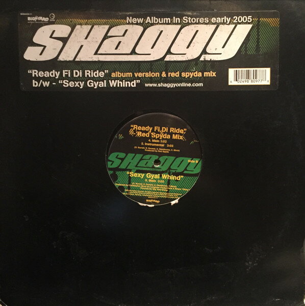 【新品】米12” Shaggy Ready Fi Di Ride B000443311 Geffen Records /00250