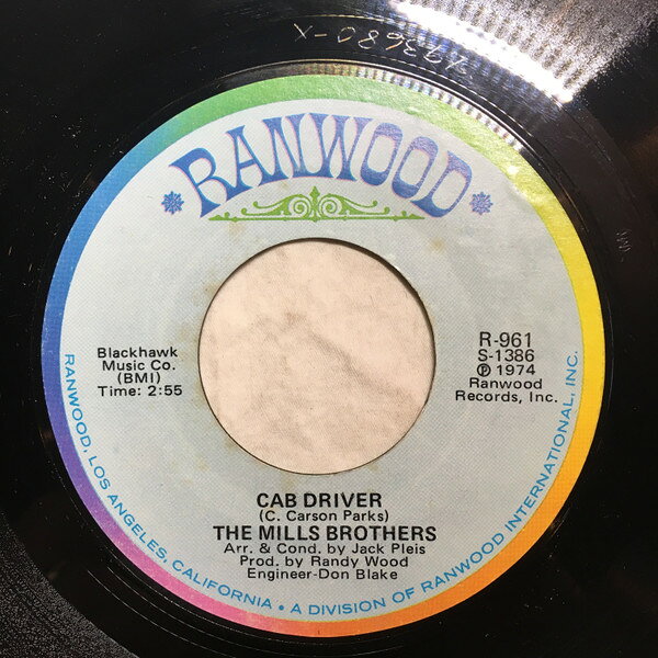 【中古】7” Mills Brothers Cab Driver / Truck Stop R961 Ranwood /00080