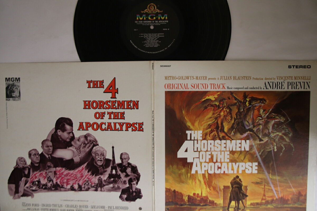 【中古】米LP Ost, Andre Previn 黙示録の四騎士 4 Horsemen Of The Apocalypse SE3993ST MGM /00400