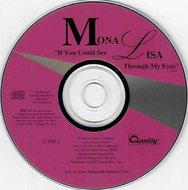 CD Mona Lisa If You Could See Through My Eyes 151842 Quality プロモ /00110