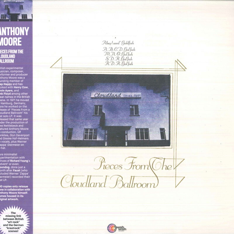 【新品】西LP Anthony Moore Pieces From The Cloudland Ballroom LPS227 Wah Wah Records /00260