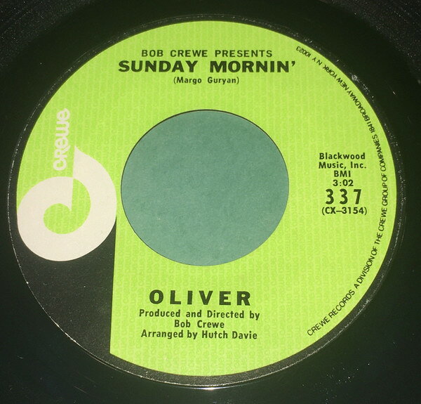 ・アーティスト Oliver (6) ・タイトル Sunday Mornin' ・レーベル・型番 Crewe 337 ・フォーマット 7インチレコード ・コンディション(盤) 良い (VG+) ・コンディション(ジャケット) プレインカバー（元ジャケット／カバー無し） ・コンディション(帯) オビなし ・特記事項 【盤に薄い跡】 サンプル画像です。実際の商品の画像ではありません 商品写真はバーコード/カタログ番号に対応したサンプル画像ですので、お送りする商品の画像ではありません。帯やライナーなどの付属品は、特記事項に記載されている場合のみ含まれます。プロモやカラーレコードなどの仕様についても、該当する場合のみ特記事項に記載しています。 【ご購入前に必ずご確認ください】 ・本店サイト(www.recordcity.jp)とは価格、送料が違います ・本店サイト、その他支店のオーダーとは同梱発送できません ・注文確定後に別の注文を頂いた場合、注文同士の同梱は致しかねます。 ・別倉庫から発送しているため、店頭受け渡しは対応しておりません ・一部商品は他の通販サイトでも販売しているため、ご注文のタイミングによっては商品のご用意ができない場合がございます。 ・土日祝日はお休みです 金曜・祝前日9時以降のご連絡またはご入金は、返答または発送が週明け・祝日明けに順次対応となります。 ・ご購入後のキャンセル不可 ご購入後のキャンセルはいかなる理由においてもお受けできません。ご了承の上、ご購入くださいませ。 ・日本郵便(ゆうパック/ゆうメール)によるお届けになります。 ・中古品であることをご理解ください 当ストアでは中古商品を主に販売しております。中古品であることをご理解の上ご購入ください。また、一部商品はRecordCityオンラインストアで試聴可能です。 ・返品について お客様のご都合による返品は一切承っておりません。 表記の内容と実際の商品に相違がある場合、また針飛び等で返品・返金をご希望される場合は、商品の到着後1週間以内にご連絡ください。商品の返送をこちらで確認後、キャンセル・返金を行います。 コンディションVG以下の商品は返品できません。プレイに影響のない表面のこすれ傷、プレス起因のノイズ盤は返品の対象外です。 【コンディション表記】 ・ほぼ新品(M-)(Like New) 完全な新品。未使用。当店ではほぼ使用しません ・非常に良い(EX)(Excellent) 中古盤として美品な状態。わずかな経年を感じるものの傷みを感じさせない、当店基準で最高の状態 ・良い(VG+)(Very Good Plus) 丁寧に扱われた中古品で、軽い使用感がみられる。 ・可(VG)(Acceptable) 使い込まれた中古品で、「良い」よりもさらに使用感がみられる。 ・悪い(VG-)(Bad) 状態が悪いアイテム。使用の保障はなく、再生不可、針飛び、目立つノイズがあるかもしれない。状態によるクレーム不可。返品不可。 ・非常に悪い(G)(Very Bad) 「悪い」よりさらに状態が悪いアイテム。使用の保障はなく、再生不可、針飛び、目立つノイズがあるかもしれない。状態によるクレーム不可。返品不可。 ・ジャンク(Fair)(Junk/Fair) 割れている、反っている、水ダメージがある、カビ、ジャケットが分離している、ひどい書き込み、ひどい擦れなど最低の状態。使用の保障はなく、再生不可、針飛び、目立つノイズがあるかもしれない。状態によるクレーム不可。返品不可。 ・ジャンク(Poor)(Junk/Poor) 割れている、反っている、水ダメージがある、カビ、ジャケットが分離している、ひどい書き込み、ひどい擦れなど最低の状態。使用の保障はなく、再生不可、針飛び、目立つノイズがあるかもしれない。状態によるクレーム不可。返品不可。