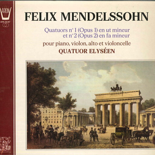 【中古】仏LP Felix Mendelssohn-Bartholdy Quatuors No1 (Opus 1) En Ut Mineur Et No2 (Opus 2) ARN38387 Arion /00260 /00260 【中古】仏LP Felix Mendelssohn-Bartholdy Quatuors No1 (Opus 1) En Ut Mineur Et No2 (Opus 2) ARN38387 Arion /00260 /00260