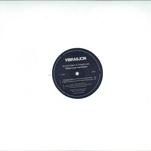 【新品】ノルウェイ12” Eivind Vullum & Telephones Ohms Love Variations VIB001 Vibrasjon /00250 【新品】ノルウェイ12” Eivind Vullum & Telephones Ohms Love Variations VIB001 Vibrasjon /00250