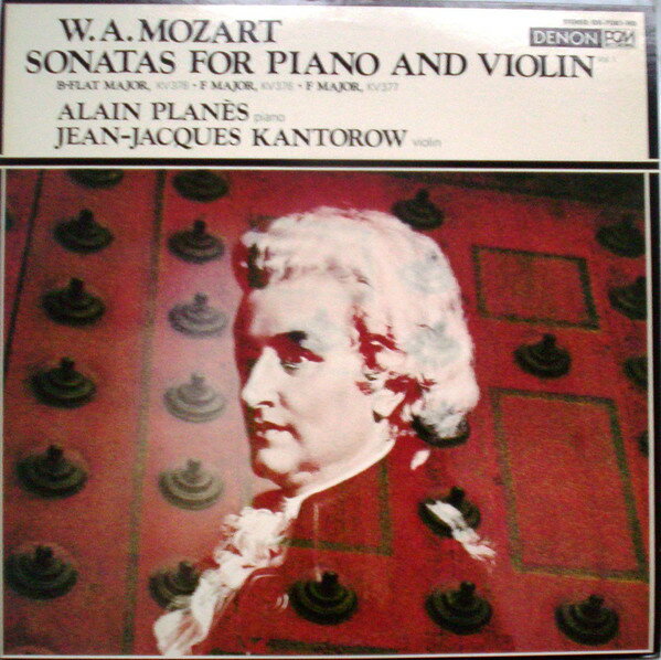 【中古】LP ジャン＝ジャック・カントロフ, モーツァルト　ヴァイオリン・ソナタ全集1 ソナタ　変 OX7081ND DENON /00260