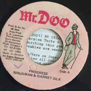 7” Ninjaman &amp; Garnett Silk Progress MDO286105 Mr. Doo /00080