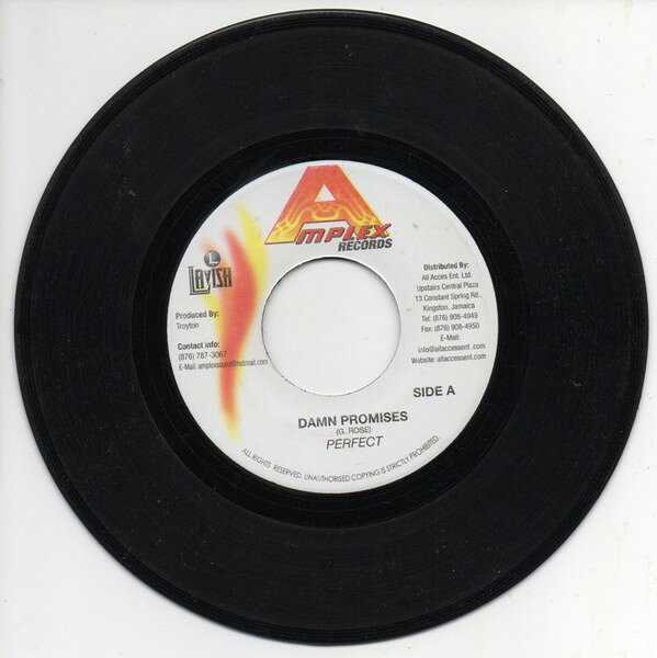 7” Perfect Damn Promises NONE Amplex Records /00080