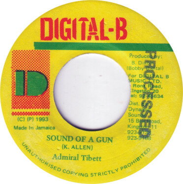 【中古】ジャマイカ7” Admiral Tibet Sound Of A Gun NONE Digital-B /00080 【中古】ジャマイカ7” Admiral Tibet Sound Of A Gun NONE Digital-B /00080