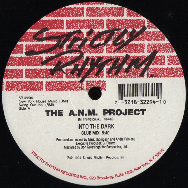 【中古】米12” A.N.M. Project Into The Dark SR12294 Strictly Rhythm /00250