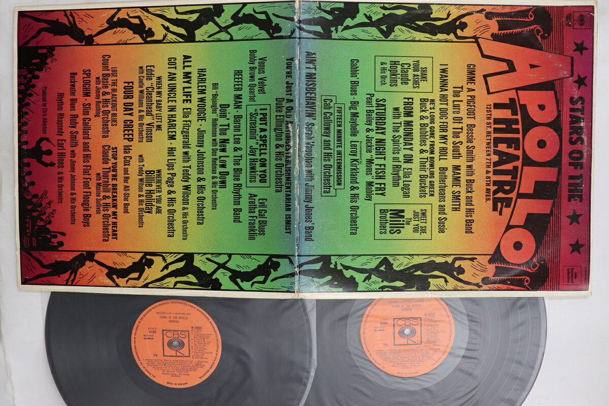 ・アーティスト Various ・タイトル Stars Of The Apollo Theatre ・レーベル・型番 CBS 67203 ・フォーマット LPレコード ・コンディション(盤) 良い (VG+) ・コンディション(ジャケット) 可 (VG) ・コンディション(帯) オビなし ・特記事項 【カバーにキズ/ダメージ】 実際に発送される商品の画像です 【ご購入前に必ずご確認ください】 ・本店サイト(www.recordcity.jp)とは価格、送料が違います ・本店サイト、その他支店のオーダーとは同梱発送できません ・注文確定後に別の注文を頂いた場合、注文同士の同梱は致しかねます。 ・別倉庫から発送しているため、店頭受け渡しは対応しておりません ・一部商品は他の通販サイトでも販売しているため、ご注文のタイミングによっては商品のご用意ができない場合がございます。 ・土日祝日はお休みです 金曜・祝前日9時以降のご連絡またはご入金は、返答または発送が週明け・祝日明けに順次対応となります。 ・ご購入後のキャンセル不可 ご購入後のキャンセルはいかなる理由においてもお受けできません。ご了承の上、ご購入くださいませ。 ・日本郵便(ゆうパック/ゆうメール)によるお届けになります。 ・中古品であることをご理解ください 当ストアでは中古商品を主に販売しております。中古品であることをご理解の上ご購入ください。また、一部商品はRecordCityオンラインストアで試聴可能です。 ・返品について お客様のご都合による返品は一切承っておりません。 表記の内容と実際の商品に相違がある場合、また針飛び等で返品・返金をご希望される場合は、商品の到着後1週間以内にご連絡ください。商品の返送をこちらで確認後、キャンセル・返金を行います。 コンディションVG以下の商品は返品できません。プレイに影響のない表面のこすれ傷、プレス起因のノイズ盤は返品の対象外です。 【コンディション表記】 ・ほぼ新品(M-)(Like New) 完全な新品。未使用。当店ではほぼ使用しません ・非常に良い(EX)(Excellent) 中古盤として美品な状態。わずかな経年を感じるものの傷みを感じさせない、当店基準で最高の状態 ・良い(VG+)(Very Good Plus) 丁寧に扱われた中古品で、軽い使用感がみられる。 ・可(VG)(Acceptable) 使い込まれた中古品で、「良い」よりもさらに使用感がみられる。 ・悪い(VG-)(Bad) 状態が悪いアイテム。使用の保障はなく、再生不可、針飛び、目立つノイズがあるかもしれない。状態によるクレーム不可。返品不可。 ・非常に悪い(G)(Very Bad) 「悪い」よりさらに状態が悪いアイテム。使用の保障はなく、再生不可、針飛び、目立つノイズがあるかもしれない。状態によるクレーム不可。返品不可。 ・ジャンク(Fair)(Junk/Fair) 割れている、反っている、水ダメージがある、カビ、ジャケットが分離している、ひどい書き込み、ひどい擦れなど最低の状態。使用の保障はなく、再生不可、針飛び、目立つノイズがあるかもしれない。状態によるクレーム不可。返品不可。 ・ジャンク(Poor)(Junk/Poor) 割れている、反っている、水ダメージがある、カビ、ジャケットが分離している、ひどい書き込み、ひどい擦れなど最低の状態。使用の保障はなく、再生不可、針飛び、目立つノイズがあるかもしれない。状態によるクレーム不可。返品不可。