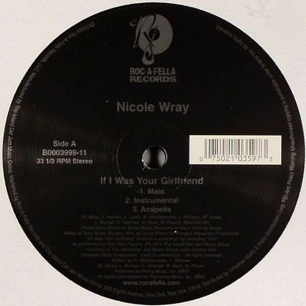 Artist Name: N - 【中古】米12” Nicole Wray If I Was Your Girlfriend B000399911 Roc-A-Fella Records /00250
