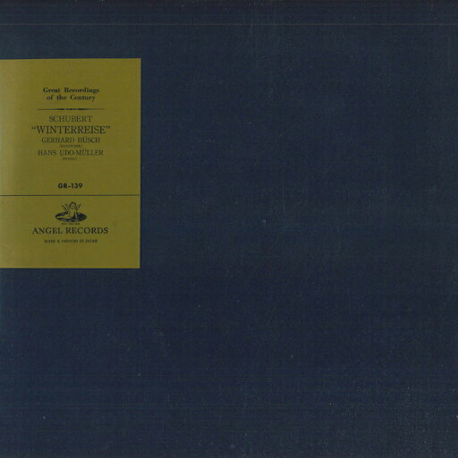 【中古】LP GeRHARD HUSCH/ HANS UDO-MULLER Great Recordings of the Century/ Schubert ”winterre GR139 ANGEL /00260 【中古】LP GeRHARD HUSCH/ HANS UDO-MULLER Great Recordings of the Century/ Schubert ”winterre GR139 ANGEL /00260