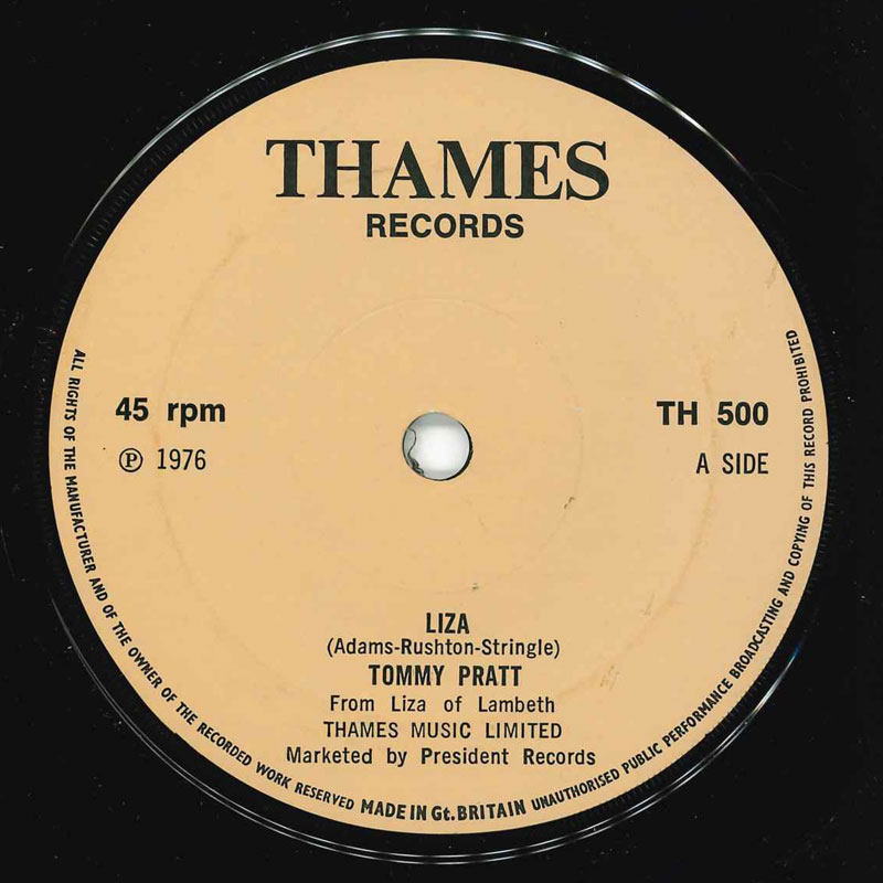 英7” Tommy Pratt Liza TH500 THAMES /00080