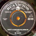 【中古】英7” Jim Reeves Theres A Heartache Following Me RCA1423 RCA Victor /00080
