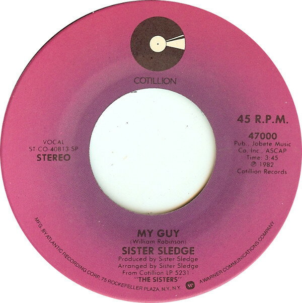 ・アーティスト Sister Sledge ・タイトル My Guy ・レーベル・型番 Cotillion 47000 ・フォーマット 7" ・コンディション(盤) 良い (VG+) ・コンディション(ジャケット) プレインカバー（元ジャケット／カバー無し） ・コンディション(帯) オビなし ・特記事項 【company sleeve】 サンプル画像です。実際の商品の画像ではありません 商品写真はバーコード/カタログ番号に対応したサンプル画像ですので、お送りする商品の画像ではありません。帯やライナーなどの付属品は、特記事項に記載されている場合のみ含まれます。プロモやカラーレコードなどの仕様についても、該当する場合のみ特記事項に記載しています。 【ご購入前に必ずご確認ください】 ・本店サイト(www.recordcity.jp)とは価格、送料が違います ・本店サイト、その他支店のオーダーとは同梱発送できません ・注文確定後に別の注文を頂いた場合、注文同士の同梱は致しかねます。 ・別倉庫から発送しているため、店頭受け渡しは対応しておりません ・一部商品は他の通販サイトでも販売しているため、ご注文のタイミングによっては商品のご用意ができない場合がございます。 ・土日祝日はお休みです 金曜・祝前日9時以降のご連絡またはご入金は、返答または発送が週明け・祝日明けに順次対応となります。 ・ご購入後のキャンセル不可 ご購入後のキャンセルはいかなる理由においてもお受けできません。ご了承の上、ご購入くださいませ。 ・日本郵便(ゆうパック/ゆうメール)によるお届けになります。 ・中古品であることをご理解ください 当ストアでは中古商品を主に販売しております。中古品であることをご理解の上ご購入ください。また、一部商品はRecordCityオンラインストアで試聴可能です。 ・返品について お客様のご都合による返品は一切承っておりません。 表記の内容と実際の商品に相違がある場合、また針飛び等で返品・返金をご希望される場合は、商品の到着後1週間以内にご連絡ください。商品の返送をこちらで確認後、キャンセル・返金を行います。 コンディションVG以下の商品は返品できません。プレイに影響のない表面のこすれ傷、プレス起因のノイズ盤は返品の対象外です。 【コンディション表記】 ・ほぼ新品(M-)(Like New) 完全な新品。未使用。当店ではほぼ使用しません ・非常に良い(EX)(Excellent) 中古盤として美品な状態。わずかな経年を感じるものの傷みを感じさせない、当店基準で最高の状態 ・良い(VG+)(Very Good Plus) 丁寧に扱われた中古品で、軽い使用感がみられる。 ・可(VG)(Acceptable) 使い込まれた中古品で、「良い」よりもさらに使用感がみられる。 ・悪い(VG-)(Bad) 状態が悪いアイテム。使用の保障はなく、再生不可、針飛び、目立つノイズがあるかもしれない。状態によるクレーム不可。返品不可。 ・非常に悪い(G)(Very Bad) 「悪い」よりさらに状態が悪いアイテム。使用の保障はなく、再生不可、針飛び、目立つノイズがあるかもしれない。状態によるクレーム不可。返品不可。 ・ジャンク(Fair)(Junk/Fair) 割れている、反っている、水ダメージがある、カビ、ジャケットが分離している、ひどい書き込み、ひどい擦れなど最低の状態。使用の保障はなく、再生不可、針飛び、目立つノイズがあるかもしれない。状態によるクレーム不可。返品不可。 ・ジャンク(Poor)(Junk/Poor) 割れている、反っている、水ダメージがある、カビ、ジャケットが分離している、ひどい書き込み、ひどい擦れなど最低の状態。使用の保障はなく、再生不可、針飛び、目立つノイズがあるかもしれない。状態によるクレーム不可。返品不可。