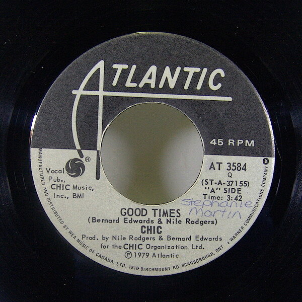 【中古】加7” Chic Good Times AT3584 Atlantic /00080