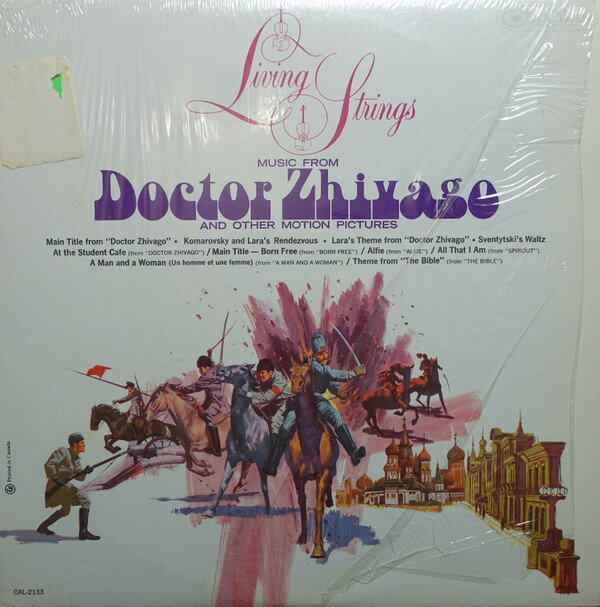 【中古】加LP Living Strings Music From Doctor Zhivago And Other Motion Pictures CAL2133 RCA Camden /00260