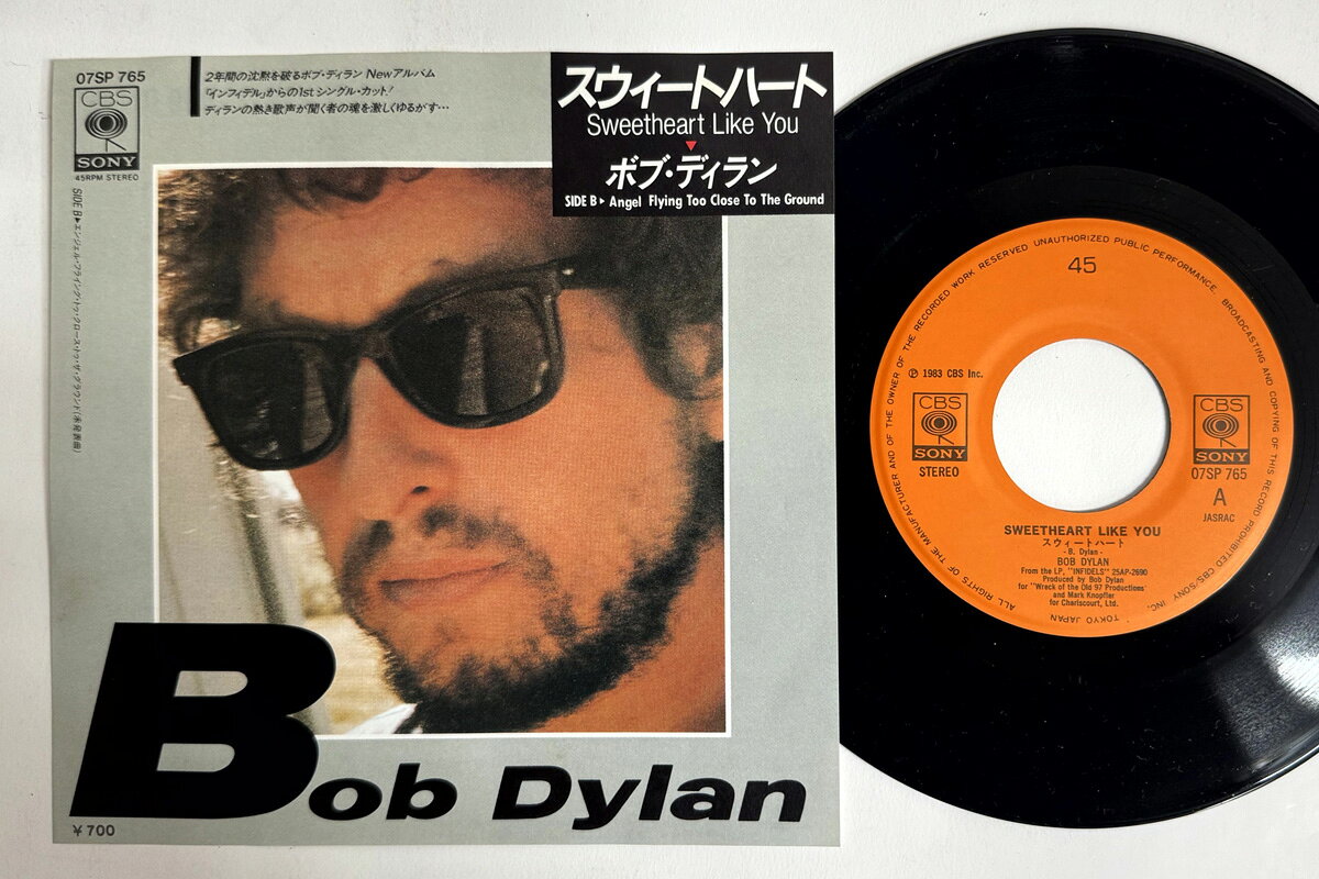【中古】7” Bob Dylan Sweetheart Like You 07SP765 CBS SONY Japan /00080