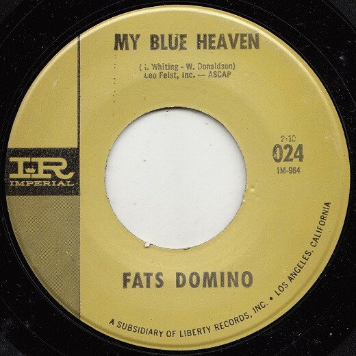 쥳ɥƥ ŷԾŹ㤨֡š۱7 Fats Domino My Blue Heaven / Country Boy 024 Imperial /00080פβǤʤ1,408ߤˤʤޤ
