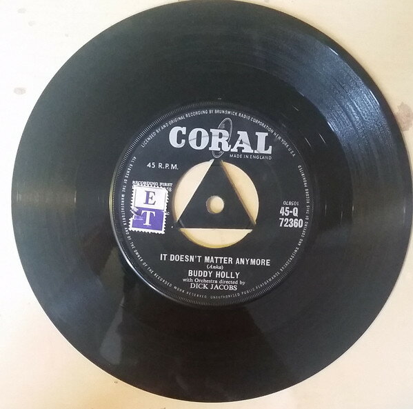 쥳ɥƥ ŷԾŹ㤨֡š۱7 Buddy Holly It Doesnt Matter Anymore / Raining In My Heart 45Q72360 Coral /00080פβǤʤ966ߤˤʤޤ