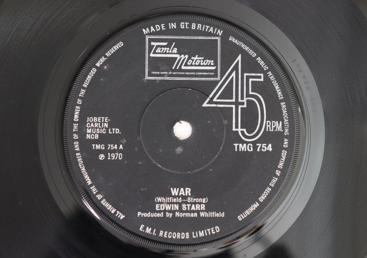 【中古】英7” Edwin Starr War / He Who Picks A Rose TMG754 Tamla Motown /00080