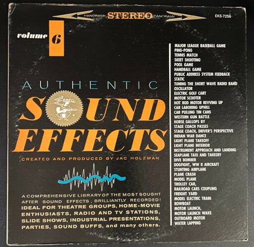 【中古】米LP Jac Holzman Authentic Sound Effects Volume 6 EKS7256 Elektra /00260 【中古】米LP Jac Holzman Authentic Sound Effects Volume 6 EKS7256 Elektra /00260