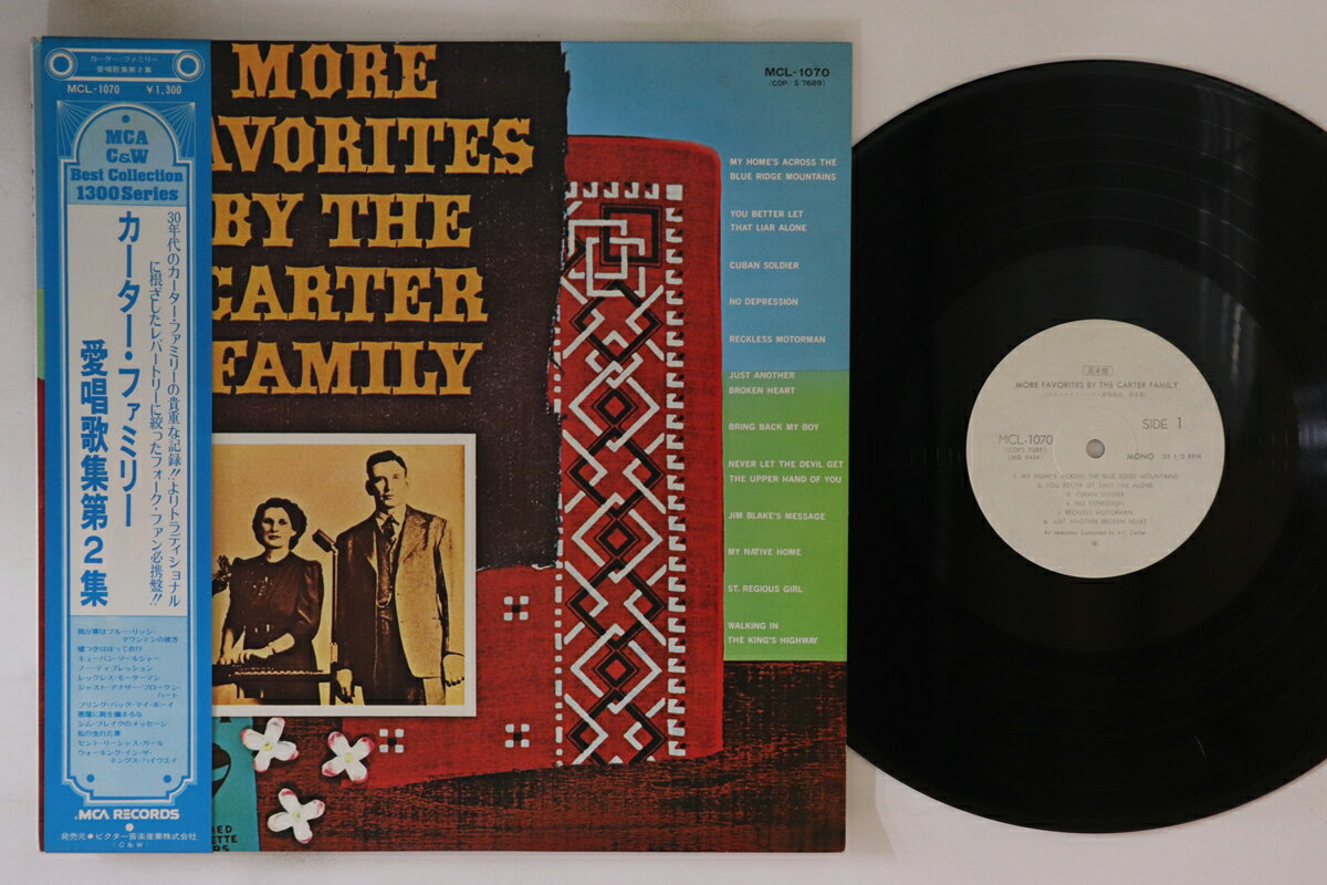 【中古】LP Carter Family More Favorites By The Carter Family MCL1070PROMO MCA プロモ /00260