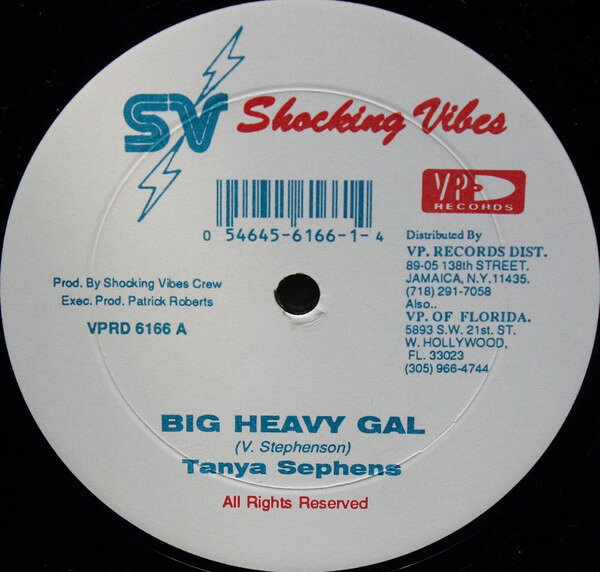 【新品】米12” Tanya Stephens / Devonte Big Heavy Gal / Waan Test VPRD6166 Shocking Vibes 未開封 /00250