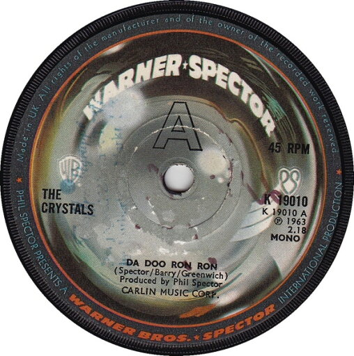 【中古】英7” Crystals Da Doo Ron Ron K19010 Warner-Spector /00080 【中古】英7” Crystals Da Doo Ron Ron K19010 Warner-Spector /00080