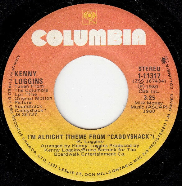 쥳ɥƥ ŷԾŹ㤨֡š۲7 Kenny Loggins Im Alright (Theme From Caddyshack 111317 Columbia /00080פβǤʤ701ߤˤʤޤ