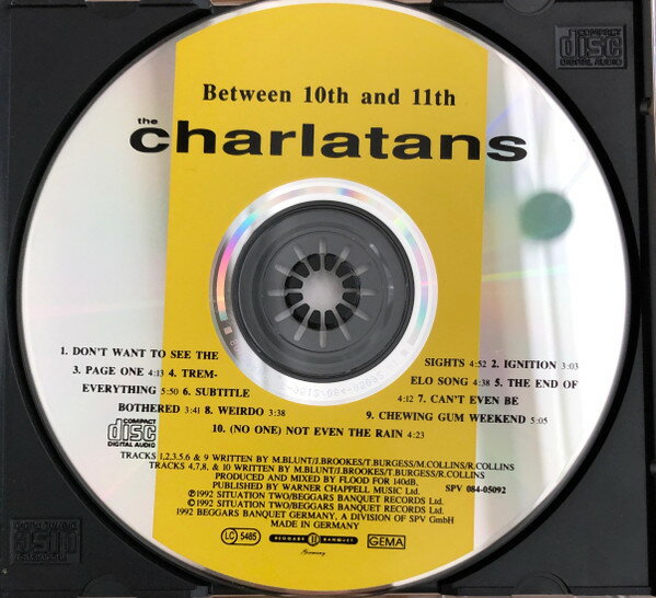 【中古】独CD Charlatans Between 10th And 11th SPV08405092 Beggars Banquet Ger /00110